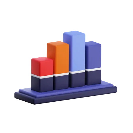 Gráfico de velas  3D Icon