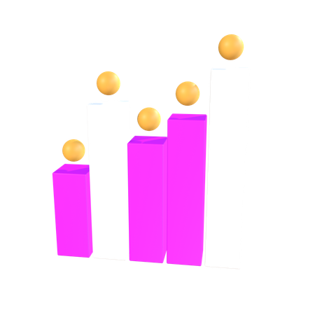 Gráfico de velas  3D Icon