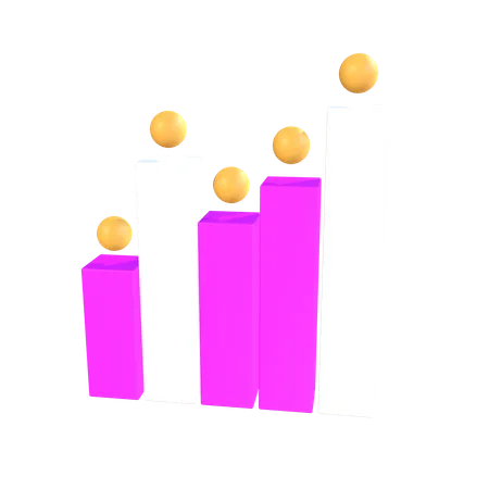 Gráfico de velas  3D Icon