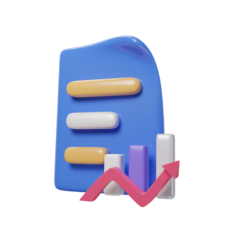 Gráfico do documento  3D Icon