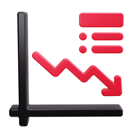 Gráfico em cascata  3D Icon