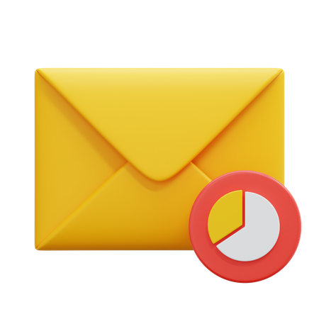 Gráfico de e-mail  3D Icon