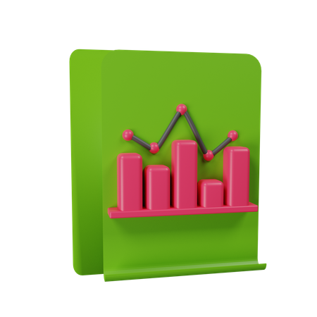 Tabla estadistica  3D Illustration