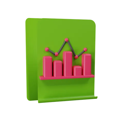 Tabla estadistica  3D Illustration