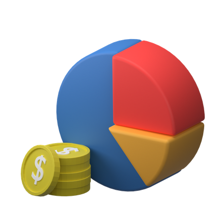 Gráfico financeiro  3D Icon