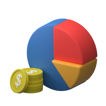 Gráfico financeiro  3D Icon