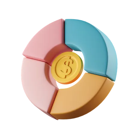 Gráfico financeiro  3D Icon