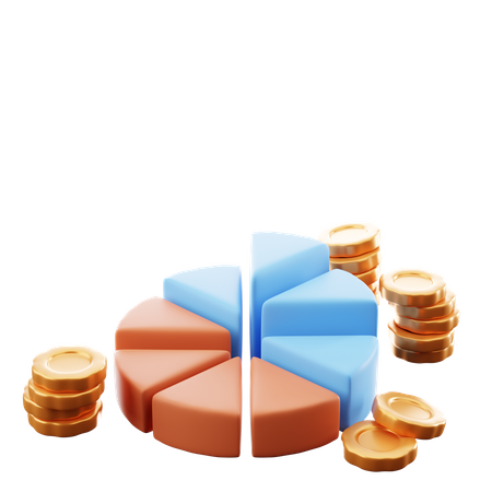 Gráfico financeiro  3D Icon