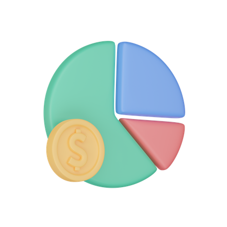 Gráfico financeiro  3D Icon