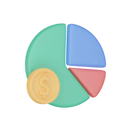 Gráfico financeiro  3D Icon