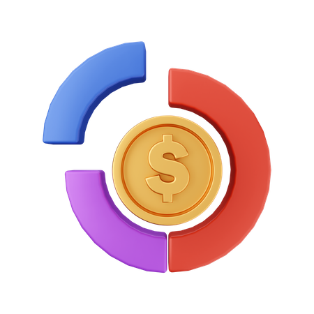 Cuadro financiero  3D Illustration