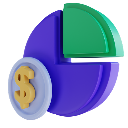 Cuadro financiero  3D Icon