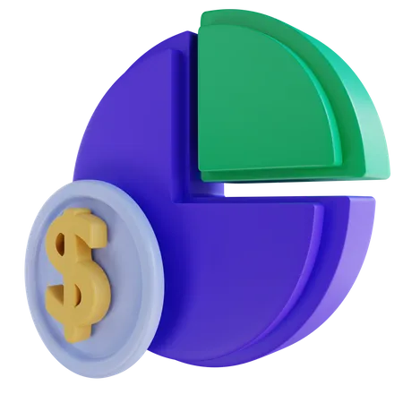 Cuadro financiero  3D Icon