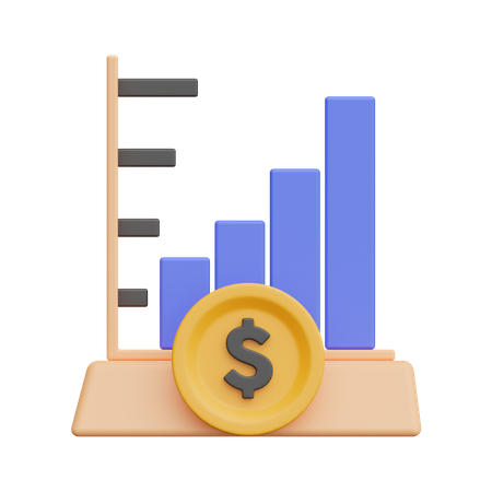 Gráfico de finanzas  3D Icon