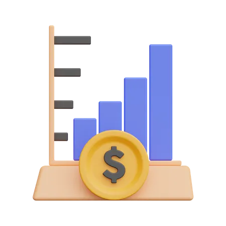 Gráfico de finanzas  3D Icon