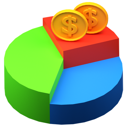 Cuadro financiero  3D Icon