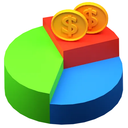 Cuadro financiero  3D Icon