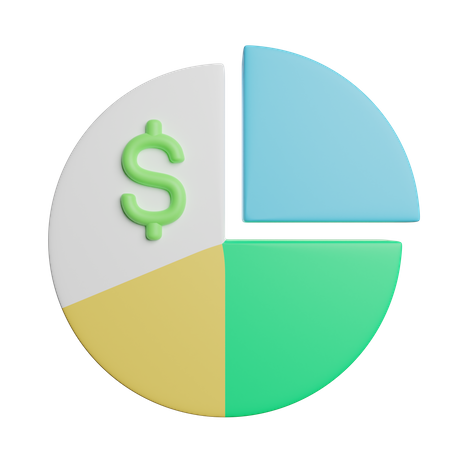 Cuadro financiero  3D Icon