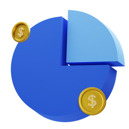 Cuadro financiero  3D Icon