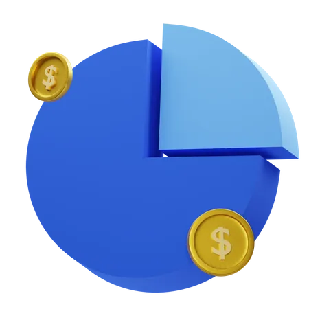 Cuadro financiero  3D Icon