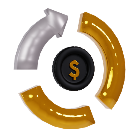 Cuadro financiero  3D Icon