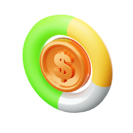 Cuadro financiero  3D Icon