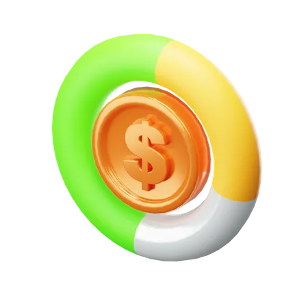 Cuadro financiero  3D Icon