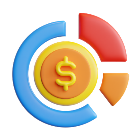 Cuadro financiero  3D Icon