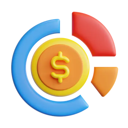 Cuadro financiero  3D Icon