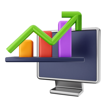 Gráfico de finanzas  3D Icon