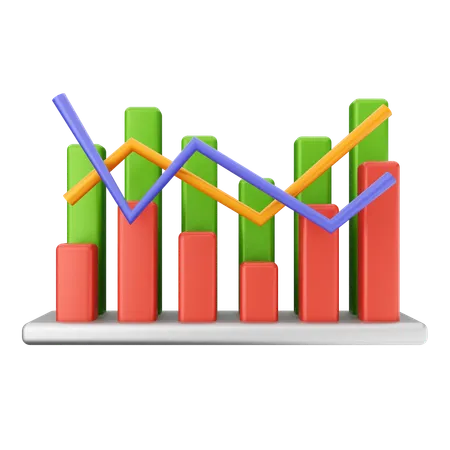 Gráfico de finanzas  3D Icon