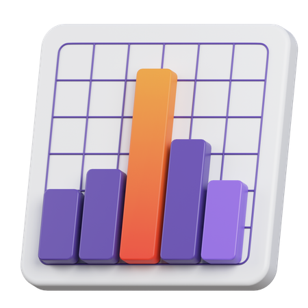 Gráfico gráfico  3D Icon