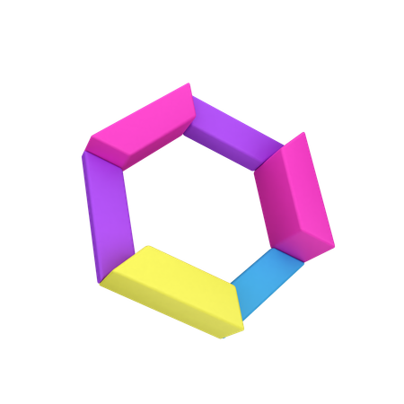 Tabla hexagonal  3D Icon