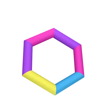 Tabla hexagonal  3D Icon