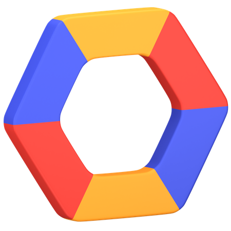 Tabla hexagonal  3D Icon