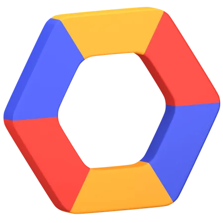 Tabla hexagonal  3D Icon