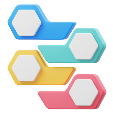 Tabla hexagonal  3D Icon