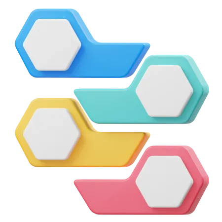 Tabla hexagonal  3D Icon