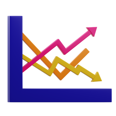 Gráfico múltiple  3D Icon