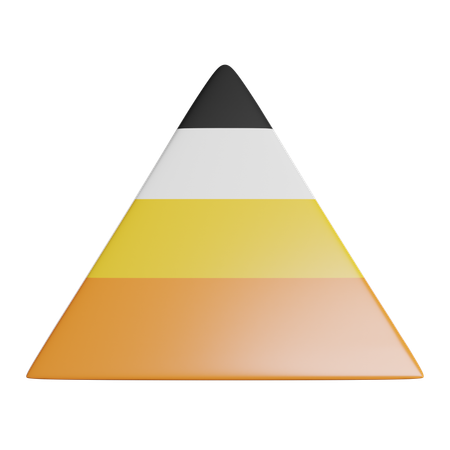 Diagrama piramidal  3D Icon