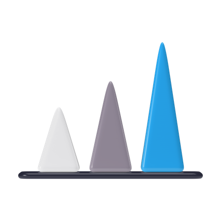 Diagrama piramidal  3D Illustration