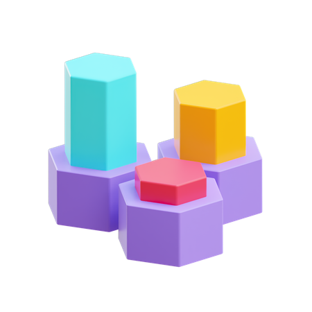 Diagrama piramidal  3D Illustration