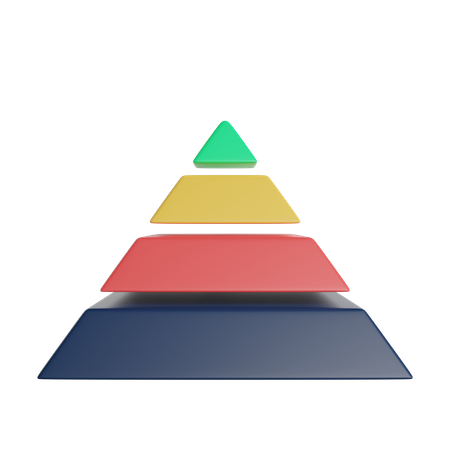 Gráfico de pirâmide  3D Icon