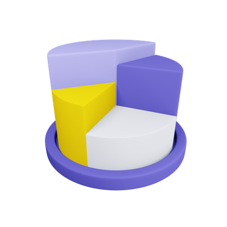 Gráfico redondo  3D Icon