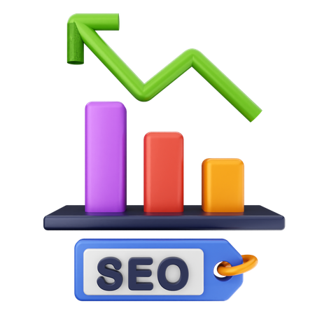 Gráfico seo  3D Icon