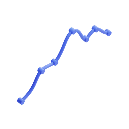 Gráfico spline  3D Icon