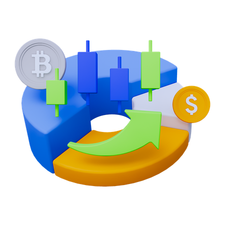 Gráficos de ações  3D Icon