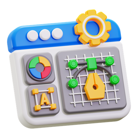 Grafikeditor  3D Icon