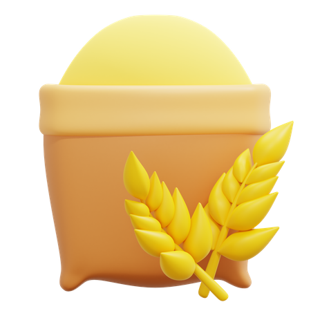 Grain 3D Icon