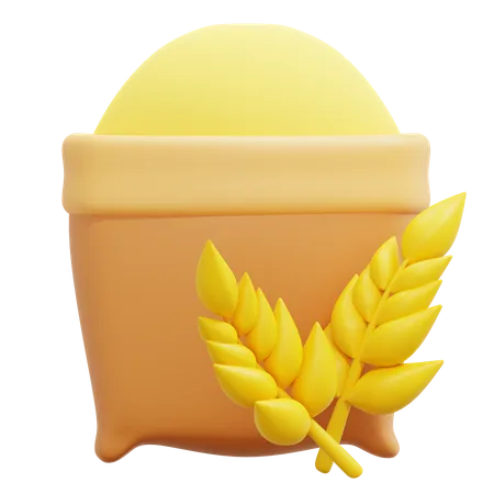 Grain 3D Icon